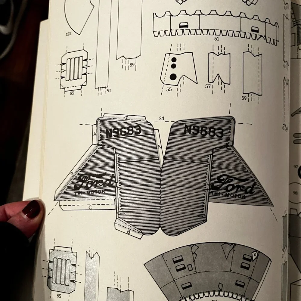 Paper Cutout Model –‎ Ford Trimotor 5-AT (Build-It-Yourself, 1982) – New